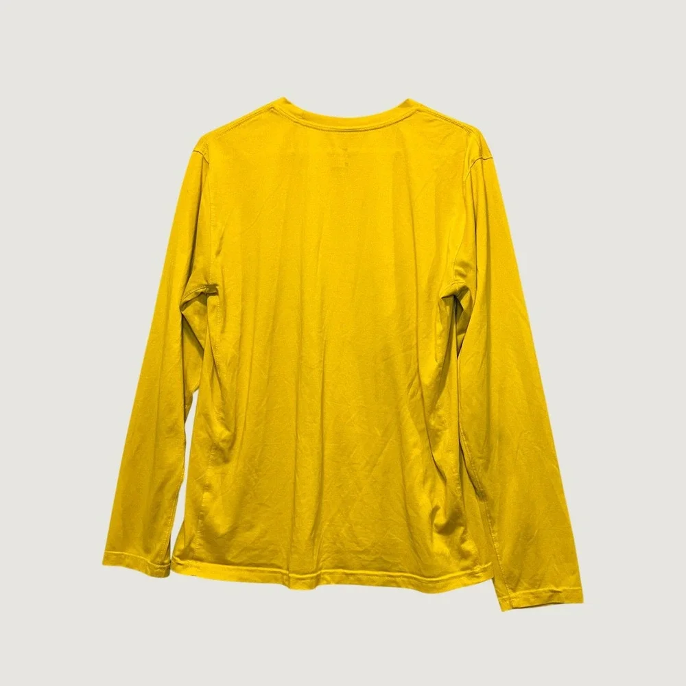 Nike Iowa State Cyclones Shirt Mens Large Yellow Long Sleeve Dri-FIT Collegiate